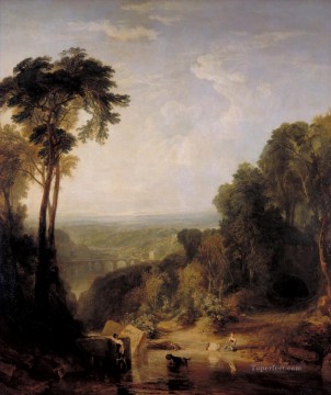 ジョセフ・マロード・ウィリアム・ターナー Painting - 小川を渡る ロマンティック・ターナー